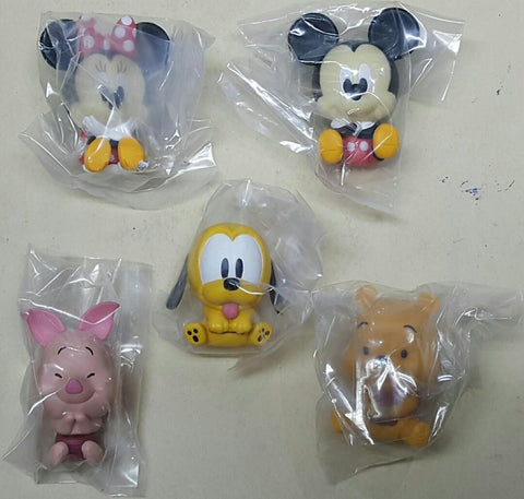 BANDAI 29505 迪士尼 人物 夾子 迪士尼朋友 米奇老鼠 米妮老鼠 布魯托 小熊維尼 小豬 扭蛋套裝 DISNEY FIGURE CLIP DISNEY FRIENDS MICKEY MOUSE MINNIE MOUSE PLUTO WINNIE THE POOH PIGLET SET (EPC-2405-30s) 存