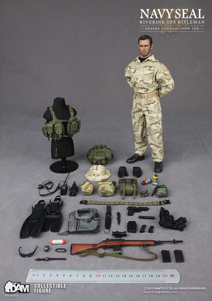1:6 DAMTOY 93011 US NAVY SEAL RIVERINE OPS RIFLEMAN FIGURE 三沙 海豹 **陳列品  (PIU/F-229-750L) b24356342