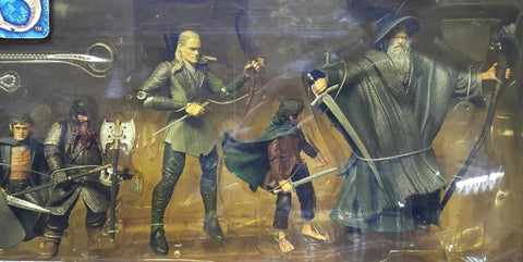 TOY BIZ 81271 魔戒首部曲 魔戒現身 佛羅多·巴金斯 甘道夫 亞拉岡 勒苟拉斯 金靂 波羅莫 山姆·詹吉 梅里 皮聘 THE LORD OF THE RINGS THE FELLOWSHIP OF THE RING DELUXE GIFT PACK FRODO BAGGINS GANDALF THE GREY ARAGORN LEGOLAS GIMLI BOROMIR SAMWISE GAMGEE MERRY & PIPPIN (LOTR)
