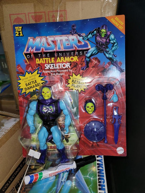 Masters of the universe he-man battle armor skeletor 骷髏魔 mattel