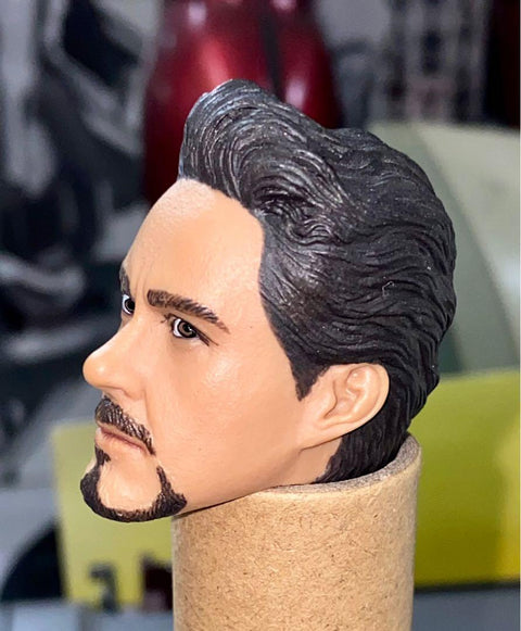 1/6 TOYS CUSTOM HOT MOVIE IRONMAN TONY STARK HEAD SCULPT 東尼 史達 頭雕 (PIU-180店)