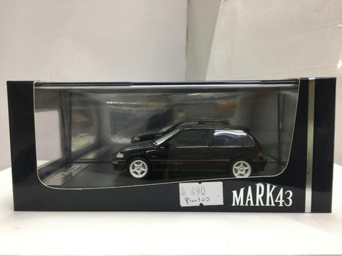 Hobby JAPAN MARK 43 1/43 Honda CIVIC EF9 SIR II with 無限 RNR Wheel Black Metallic (PM4396MBK) (04907) (PIU100)