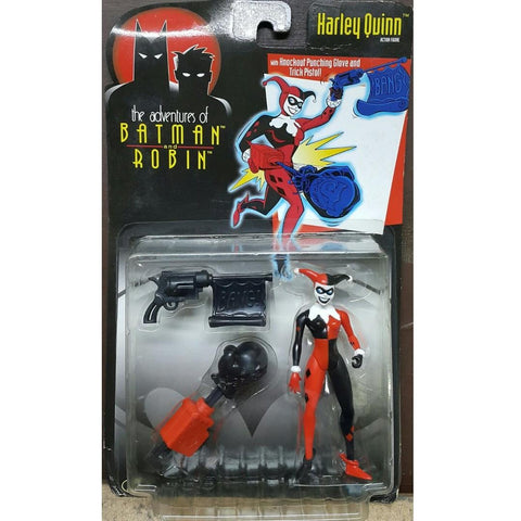 KENNER 63829 蝙蝠俠與羅賓大冒險 哈蕾奎茵 小丑女 THE ADVENTURES OF BATMAN AND ROBIN HARLEY QUINN WITH KNOCKOUT PUNCHING GLOVE AND TRICK PISTOL (BUY-SPK 倉1121)