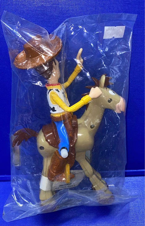 C935-4 APPLAUSE DISNEY 42660 TOY STORY 2 WOODY BULLSEYE WIND-UP ACTION FIGURE 反斗奇兵 胡迪 上鍊 公仔