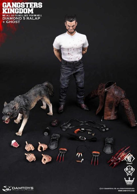 C1067-55 DAMTOYS GANGSTER KINGDOM 黑幫王國 GK011 DIAMOND 5 RALAP 方塊 5 + GHOST FIGURE