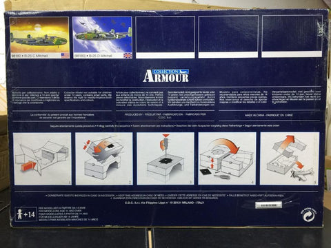 FABBRICATO DA ARMOUR COLLECTION 1/48 U.S.A.A.F. RAF WWII B25 MITCHELL 340BG-488BS (98181) (BUY)