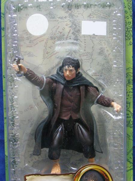 TOY BIZ 魔戒 魔戒現身 佛羅多 LORD OF THE RINGS FELLOWSHIP OF THE RING - FRODO WITH SWORD ATTACK ACTION (LOTR-81383) 1113164413