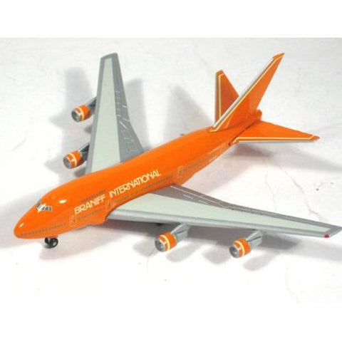 HERPA WINGS 1/500 BRANIFF INTERNATIONAL "BABY ORANGE" BOEING 747SP N604BN (511605)