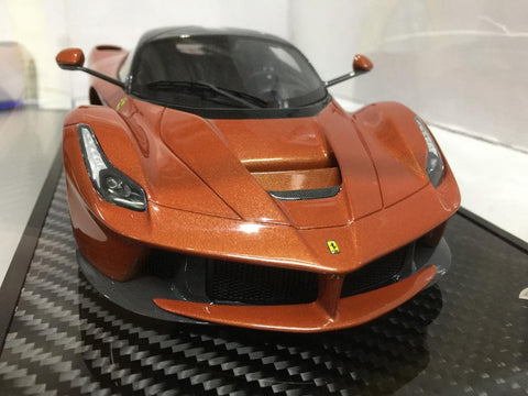 BBR 1/18 Ferrari "LaFerrari" Orange Copper Carbon Roof Limited 40pcs 手辦車 (74641) (C524-222)