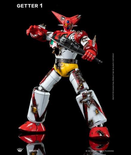 king arts kingarts dfs074 getter 1 robo robot  one 三一萬能俠 超合金  原形結構戰損三合一版本