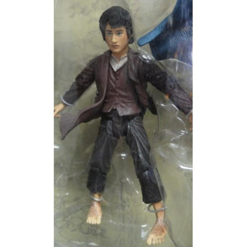 TOY BIZ 81167 魔戒首部曲 魔戒現身 佛羅多巴金斯 伊力查活 THE LORD OF THE RINGS THE FELLOWSHIP OF THE RING ELVEN CLOAKED FRODO WITH STING SWORD ELIJAH WOOD (LOTR) b641644