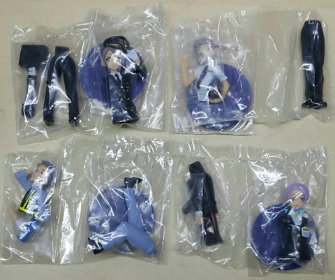 KAIYODO 42923 全日空 制服珍藏 第二彈 工作制服人物大集合 機師 工程師 地勤人員 機艙服務員 盒蛋套裝 ANA UNIFORM COLLECTION 2 ANA WORKING UNIFORM FIGURE COLLECTION PILOT JACKET SHIRT ENGINEER GROUND STAFF BLUE PINK SCARF CABIN ATTENDANT BLUE PURPLE BLOUSE APRON  SET (BUY-MC) L