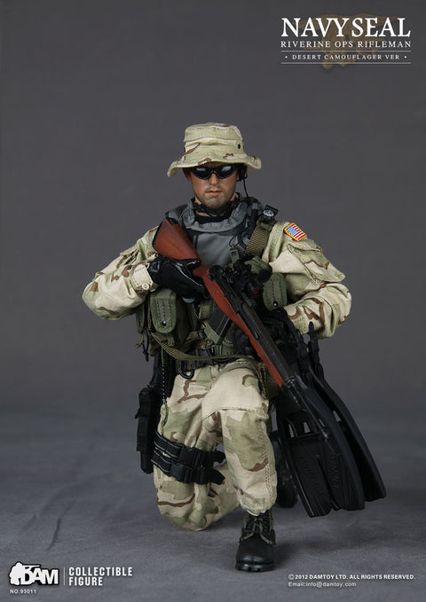 1:6 DAMTOY 93011 US NAVY SEAL RIVERINE OPS RIFLEMAN FIGURE 三沙 海豹 **陳列品  (PIU/F-229-750L) b24356342