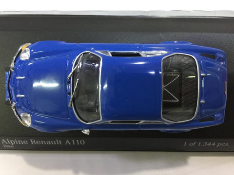MINICHAMPS 1/43 ALPINE RENAULT A110 1963-67 BLUE (430 113604) (03359) (PIU50)