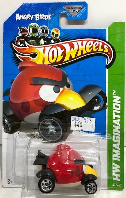 HOTWHEELS HW IMAGINATION 2012 ANGRY BIRDS RED BIRD 11075 (C926-998)
