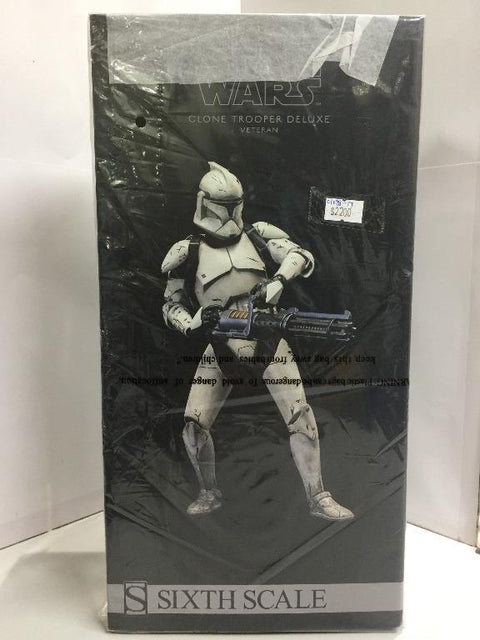 SIDESHOWS 1/6 Star Wars Clone Trooper Deluxe Veteran (22240) (C1098-17)