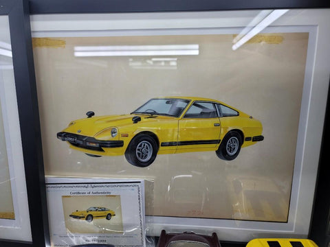 日本 Tomica  車盒彩繪藝術家松本光正 MITSUMASA MATSUMOTO  原稿高清放大複印 限量printing 一套六張連限量編號