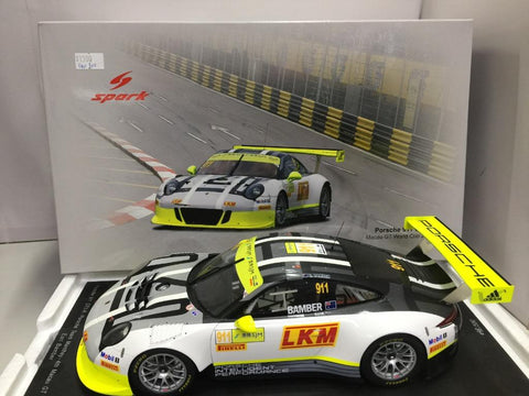 SPARK 1/18 PORSCHE 911 GT3R MACAU GT WORLD CUP 2016 18SA007 (16007) (PIU300)