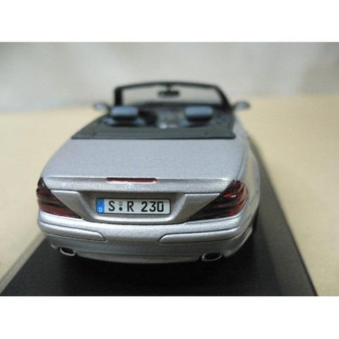 MINICHAMPS 1/43 MERCEDES-BENZ SL CLASS CABNOLET 2003 DARK SILVER METALLIC (400 031034) (05450) (PIU110)