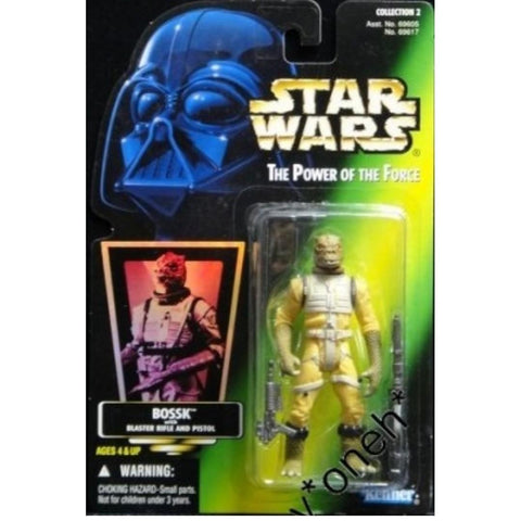 KENNER 星球大戰 STAR WARS POTF POWER OF THE FORCE BOSSK WITH BLASTER RIFLE AND PISTOL (BUY-69617-SPK倉)