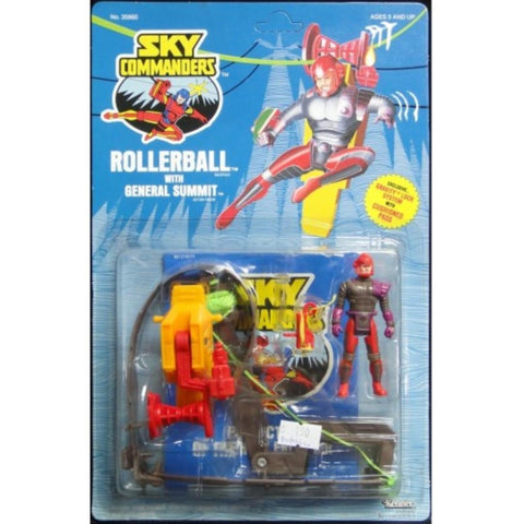 KENNER 35860 SKY COMMANDERS ROLLERBALL WITH GENERAL SUMMIT ACTION FIGURE EXCLUSIVE GRAVITY LOCK SYSTEM WITH CUSHIONED PADS (PIU/P143-20)