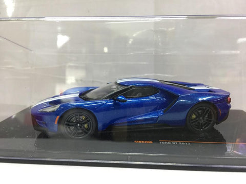 IXO 1/43 FORD GT 2017 BLUE (MOC205) (32608) (PIU50)