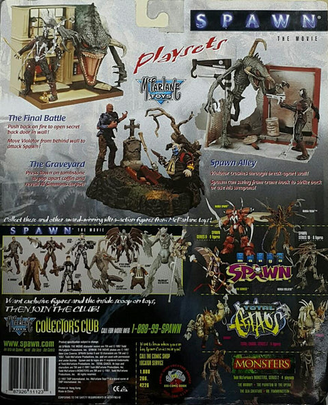 MCFARLANE 11123 再生俠 電影系列 再生俠 三角魔 胡同戰 玩具套裝 ULTRA-ACTION FIGURES SPAWN THE MOVIE PLAYSET SPAWN ALLEY SPAWN VS VIOLATOR (BUY-SPK) 存