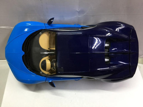 GT AUTOS 1/18 BUGATTI CHIRON 2016 DARK BLUE / BLUE (11010MB) (70563) (PA0)