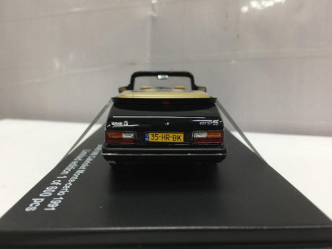 TRIPLE 9 1/43 SAAB 900 CABRIOLET MONTE-CERLO 1991 BLACK (70249) (PIU50)