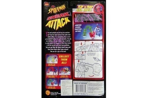 TOY BIZ 47283 漫威 蜘蛛俠 紅骷髏 MARVEL SPIDER-MAN SNEAK ATTACK FLIP 'N TRAP RED SKULL WITH GIANT SKULL CATCHER (BUY-SPK)