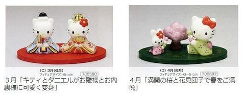 sanrio kato KOGEI Hello Kitty Monthly Figurine 日本月份意思擺設