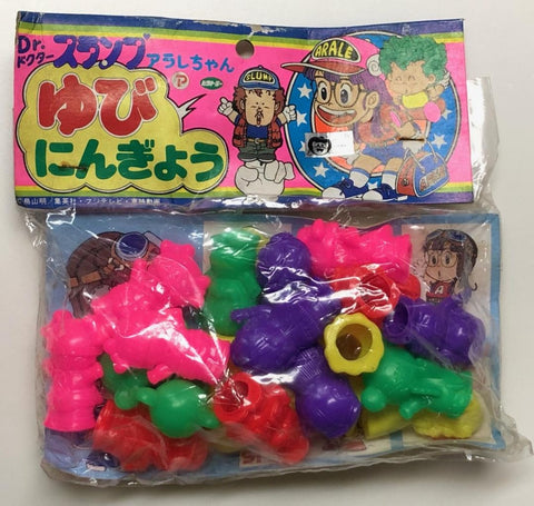 P BIKUTORA TOEI 東映 IQ博士 DR SLUMP 小雲 ARALE CHAN 小吉 GACCHAN 草菇 KINOKO 山吹老師 YAMABUKI 指頭膠公仔 (WON-147-159)