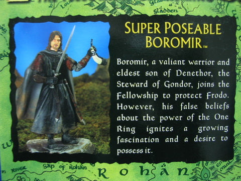 TOY BIZ 魔戒 魔戒現身 波羅莫 LORD OF THE RINGS FELLOWSHIP OF THE RING SUPER POSEABLE BOROMIR (LOTR-81488) b26277119