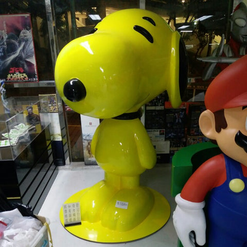 Snoopy 六尺高 超大型 商場及店舖擺設 黃色