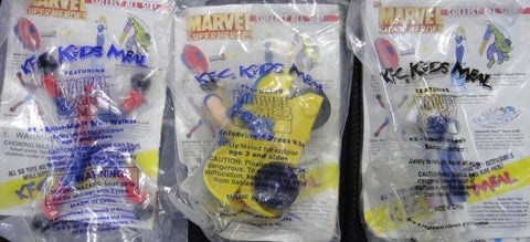 KFC TOY MARVEL SUPER HEROES ORIGINS HULK SPIDER-MAN FANTASTIC 4 WOLVERINE (A2)