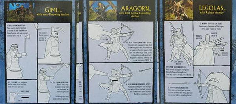 TOY BIZ 魔戒 雙城奇謀 套裝 LORD OF THE RINGS TWO TOWERS FREEDOM TO EDORAS GIMLI ARAGORN LEGOLAS (LOTR-81211) b5644945