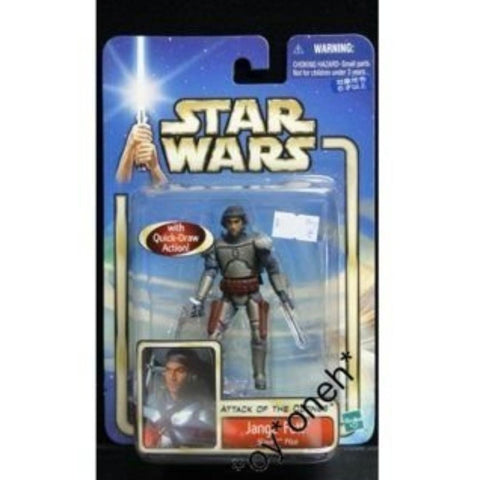 TOMY 星球大戰前傳 複製人侵略 強格·費特 奴隸一號 機師 STAR WARS ATTACK OF THE CLONES JANGO FETT SLAVE 1 PILOT QUICK-DRAW ACTION 日版 (BUY-63954-SPK 倉)