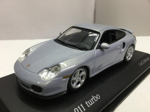 MINICHAMPS 1/43 PORSCHE 911 TURBO 1999 FROSTY BLUE (430 069302) (03532) (PIU120)