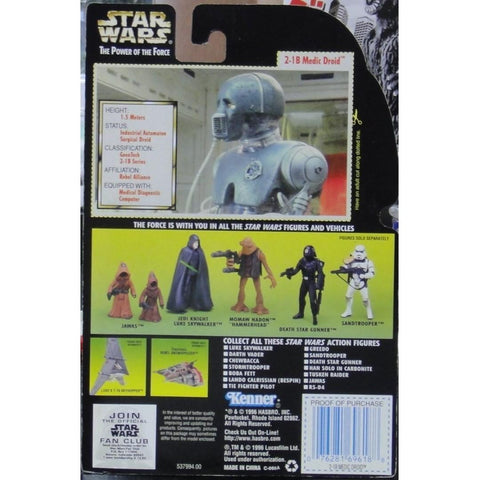 KENNER 星球大戰 STAR WARS POWER OF THE FORCE 2-1B MEDIC DROID W/ MEDICAL DIAGNOSTIC COMPUTER 69618 (PA0)