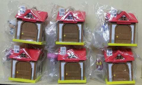 YUJIN 95484 任天堂 一起來 動物森友會 迷你房屋型鑰匙扣 扭蛋套裝 NINTENDO COME TOGETHER ANIMAL CROSSING MINI MINI HOUSE KEYCHAIN SET (BUY-CW) L