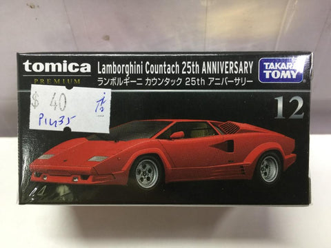 TAKARA TOMY TOMICA PREMIUM 12 1/61 LAMBORGHINI COUNTACH 25th ANNIVERSARY (17599) (PIU35)
