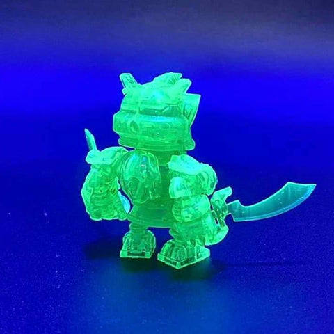 BIG BOYS TOYS X BEAR PLANET X FOON WONG X TOYZONE MINI MODEL MM001 SC-BRAVER PLASTIC MODEL KIT 五福臨門 瑞獸勇者 南帝 金粉透綠色 筲箕灣 TOYZONE 玩具跳蚤市集限量收藏系列 塑膠模型