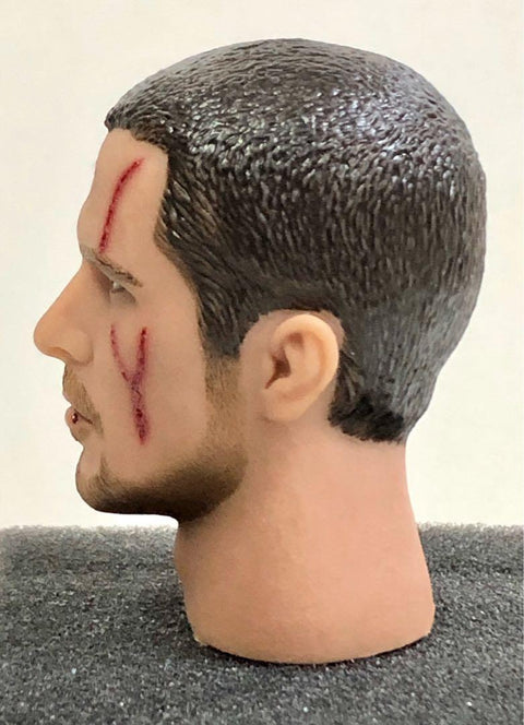 1/6 CUSTOM TERMINATOR SALVATION 未來戰士 JOHN CONNOR FINAL BATTLE VERSION CHRISTIAN BALE HEAD SCULPT 頭雕 (PIU-280SA) For 12” figure