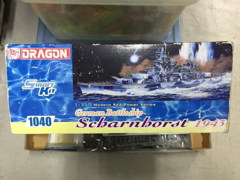 DRAGON 1/350 GERMAN BATTLESHIP SCBARNBORST 1943 (1040) (C1037-23)
