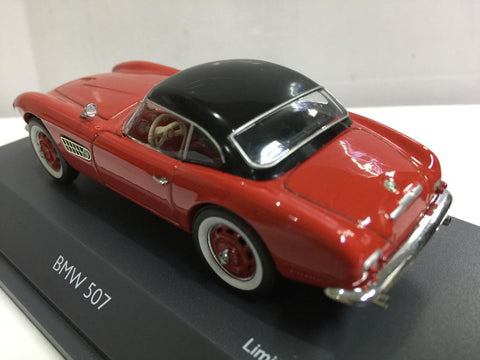 SCHUCO 1/43 BMW 507 WITH HARDTOP RED BLACK (02034) (PIU100)