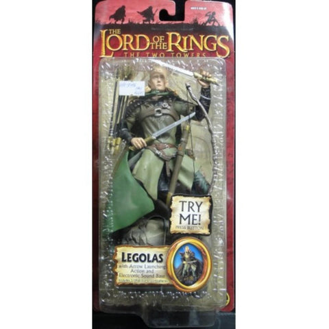 TOY BIZ 81496 魔戒二部曲 雙城奇謀 勒苟拉斯 奧蘭度布林 THE LORD OF THE RINGS THE TWO TOWERS LEGOLAS WITH ARROW LAUNCHING ACTION AND ELECTRONIC SOUND BASE ORLANDO BLOOM (LOTR) 1140163371
