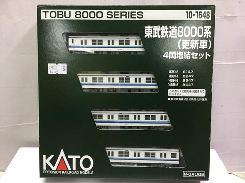 KATO N-GAUGE TOBU 8000 SERIES 10-1648 東武鐵道8000系 PRECISION RAILROAD MODELS 4 CAR (68127) (PIU150)