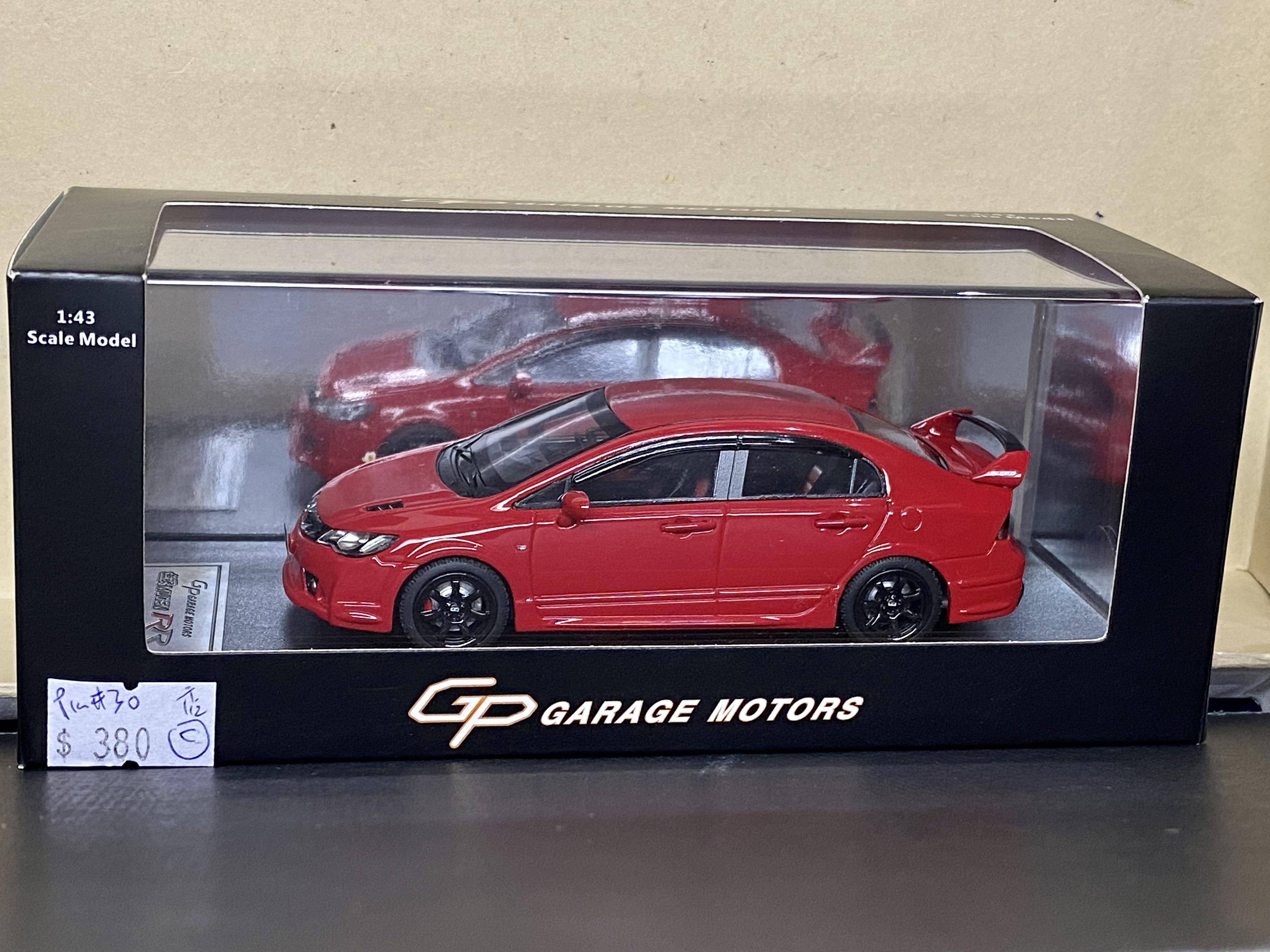 GP GARAGE MOTORS 1/43 HONDA CIVIC MUGEN RR RED (PIU30)– TOYZONE