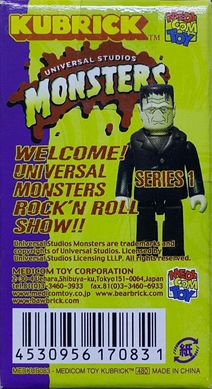 MEDICOM 17083 環球影業 怪物 第一彈 科學怪人的新娘 KUBRICK MEDKUB083 UNIVERSAL STUDIOS MONSTERS SERIES 1 THE BRIDE OF FRANKENSTEIN (BUY-SPK) L