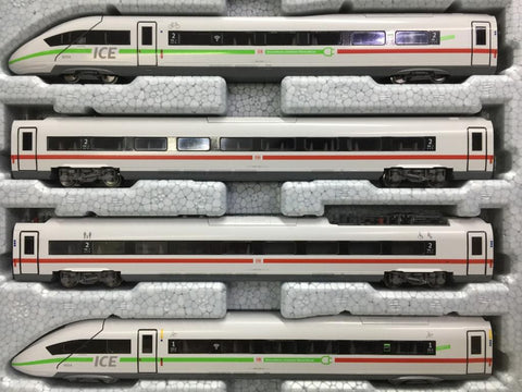 KATO N-GAUGE 10-1543 BR412 / ICE4, 3-tlg. DBAG/ Klimaschutzer, Ep. VI, Erganzung 1 ICE4 Add-on Set A 3-Car Set 10-1542 BR412 PRECISION RAILROAD MODELS (68350 K10952) (PIU400)